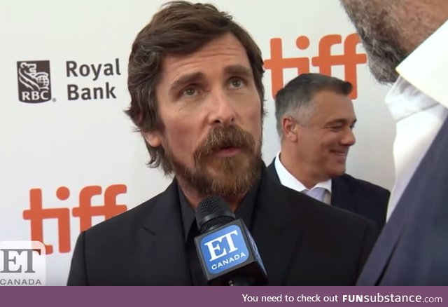Christian Bale told an interviewer that he's excited for Joaquin Phoenix because