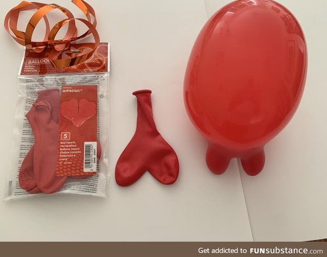 These "heart shaped balloons"