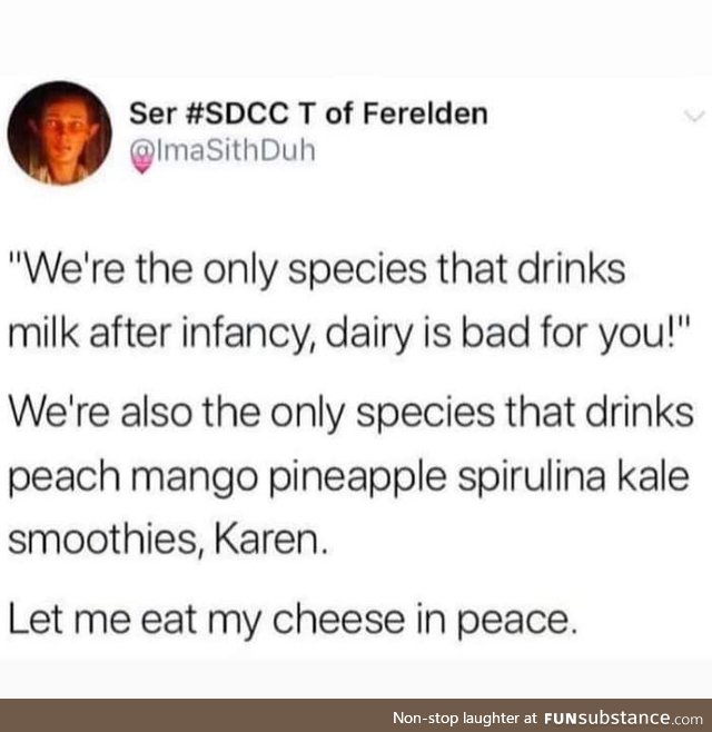 Cheese &gt; All Smoothies
