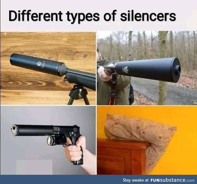 Types of supressors/silencers?