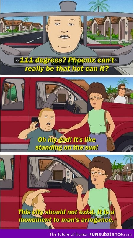 King of the hill nailed this week's weather forecast