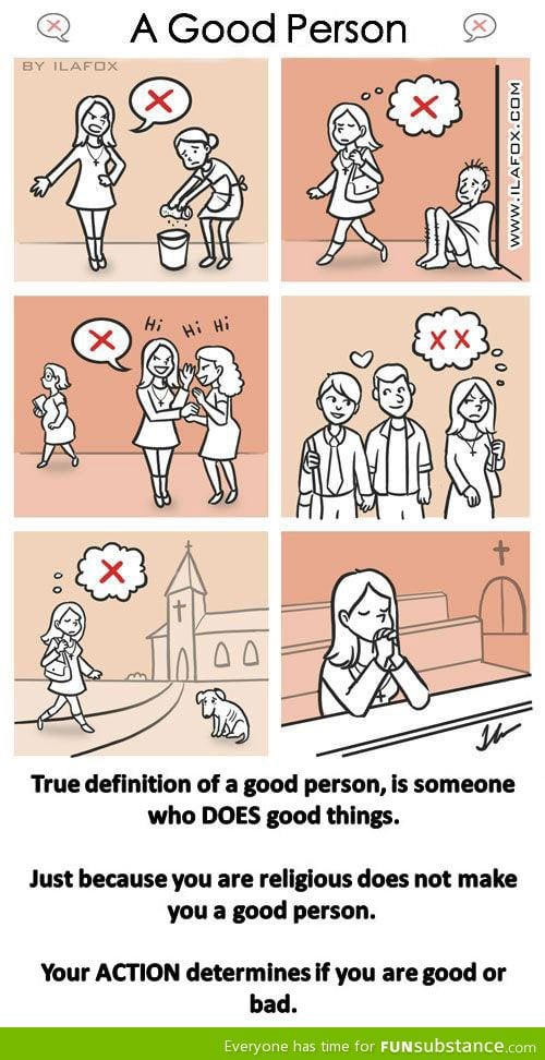 What being a good person is really about