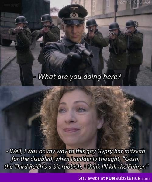 River song doesn't really like the nazis