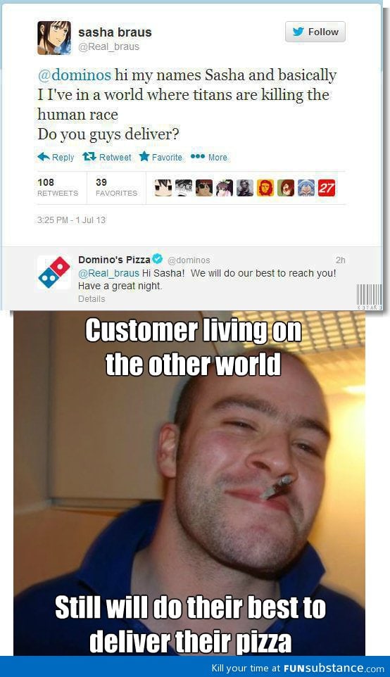 Good guy domino's pizza