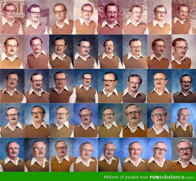 Teacher wears same outfit for 40 years