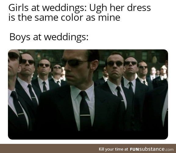 This is so true. For weddings at least