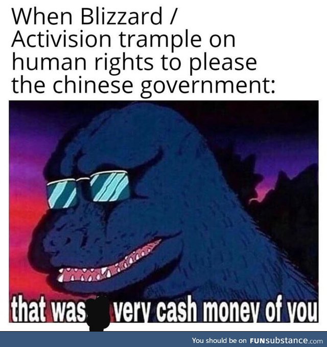 Because money &gt; Human rights