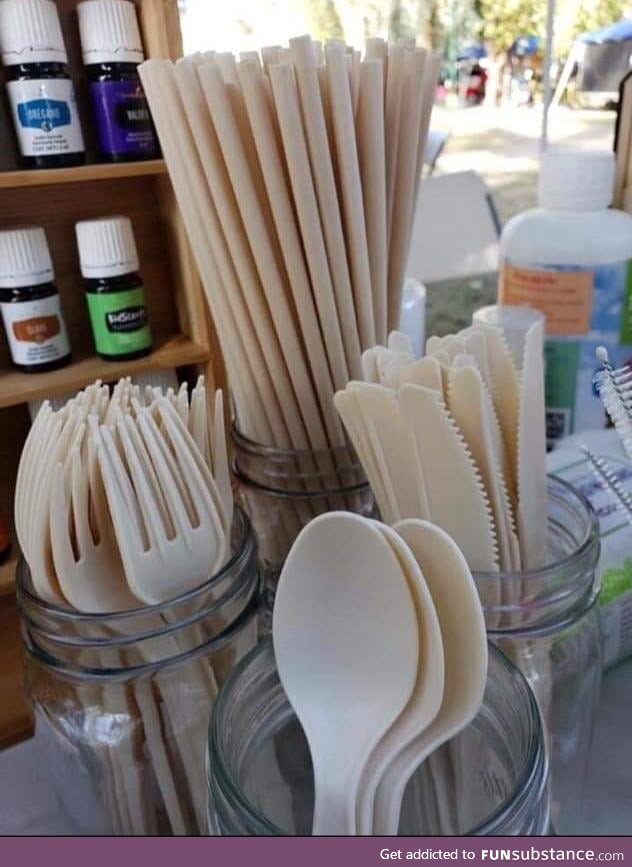 A Mexican company makes plastic cutlery and straws from avocado seeds that completely