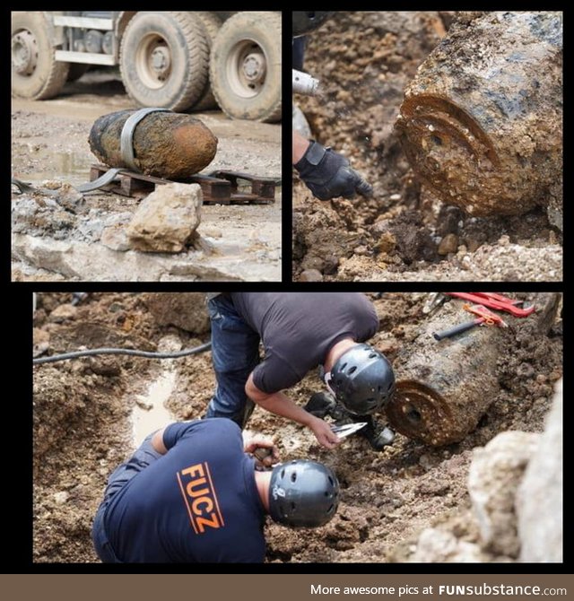 In Bosnia, Sarajevo they found air bomb from 1944 which is huge ( 500kg or 1100 lbs)