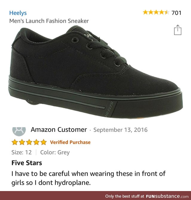 This review sold me on getting some friggin Heelys!