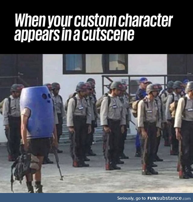 Games which allow custom characters in the cutscenes