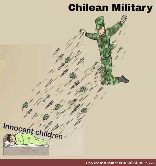 Chile, right now, with the military on the streets shooting their own people