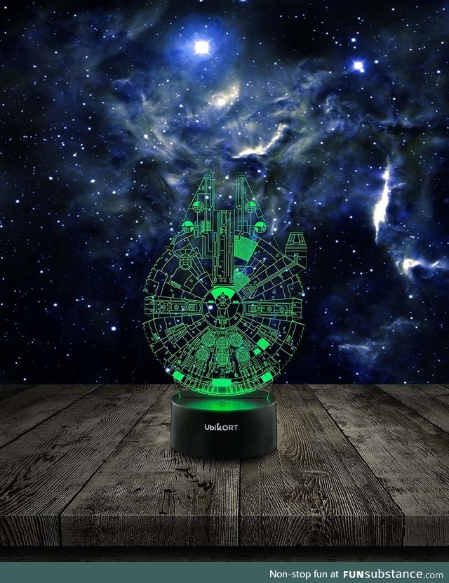Star Wars Lamp 3D Night Light Millennium Falcon