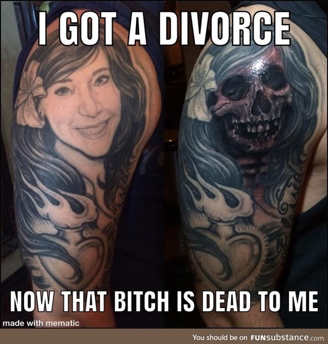 Cover up your ex wife’s face 101