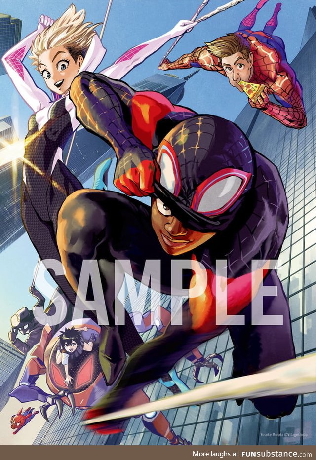 Spider-Man: Into the Spider-Verse Japanese limited illustration card by One Punch