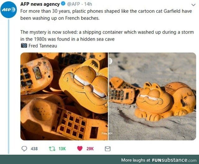 Naughty French children are sent to the Garfield cave