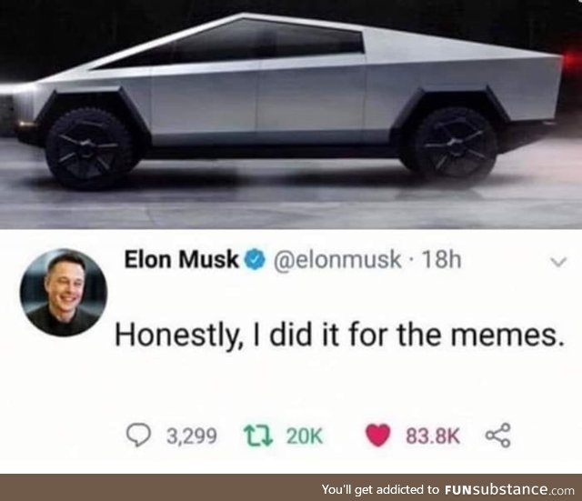 Elon Musk beeing Elon Musk.. Genius