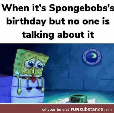 Happy birthday spongebob