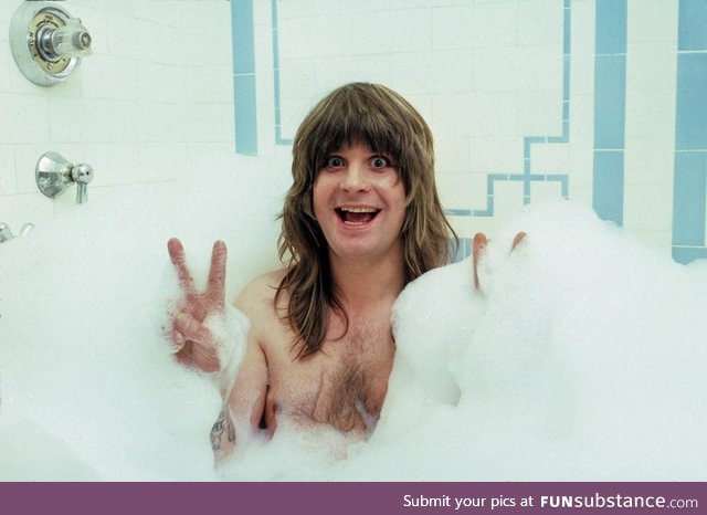 Bubble baths for Ozzy Osbourne, circa 1985
