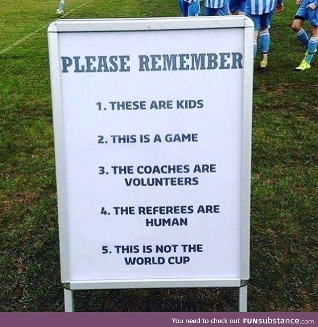 For Parents at their Kid's Soccer Games