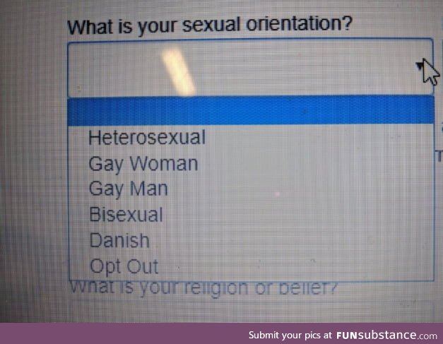 Sexual orientation : Danish ??