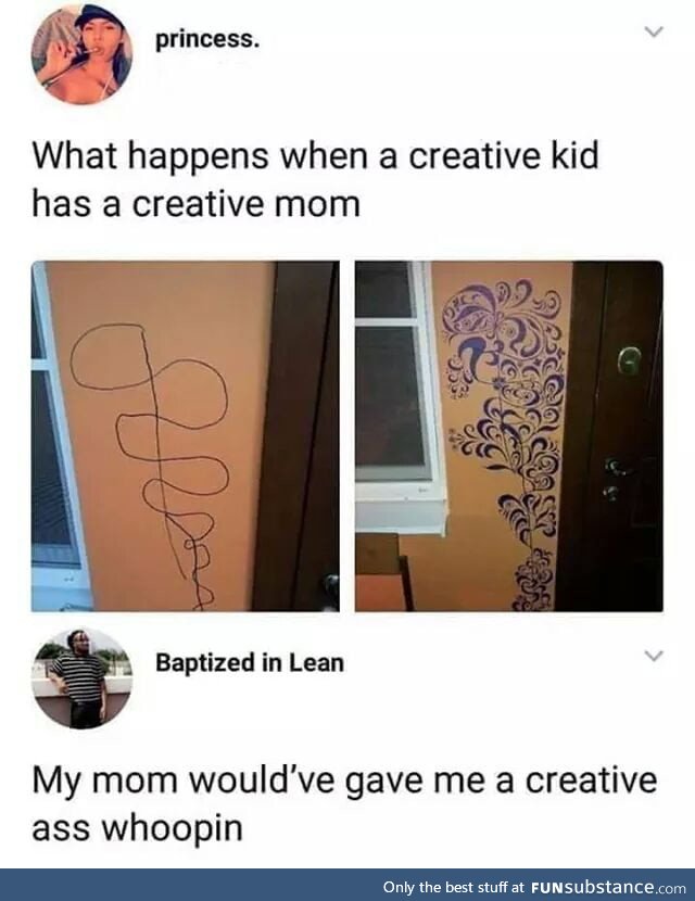 Creative ass whooping