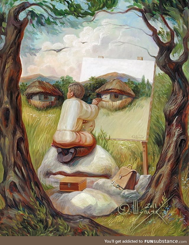 Oleg Shupliak self portrait