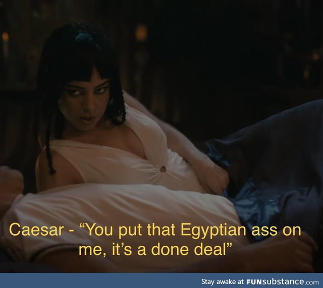 Caesar and Cleopatra agree to reclaim her throne - Circa 46 BC