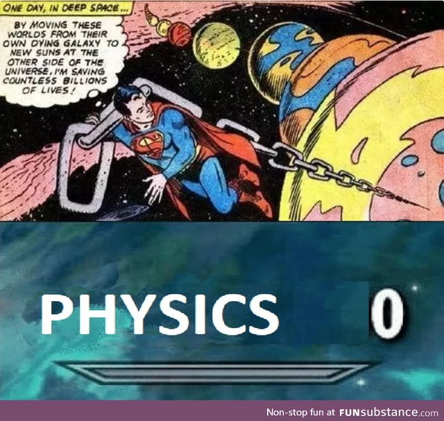 BuT iT iS a CoMiC aNd YoU ShoULd nOt eXPEct CorRecT PhYsicS