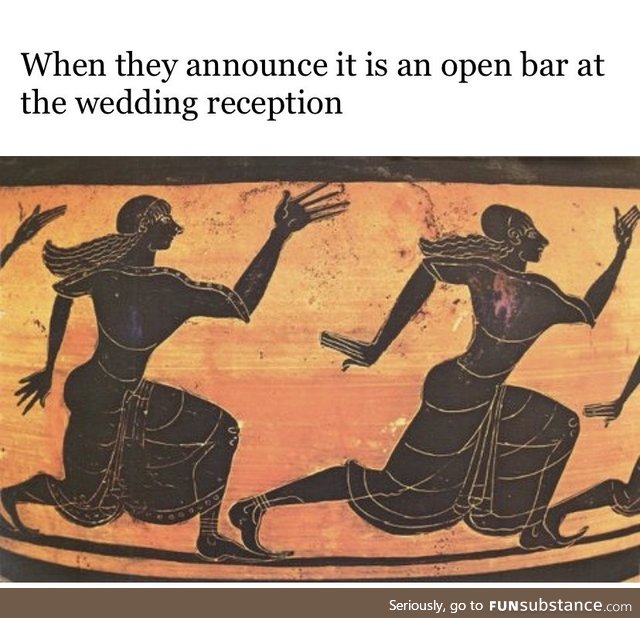 The only reason people go to weddings