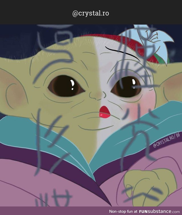 Turned Baby Yoda Into Disney Princesses 7