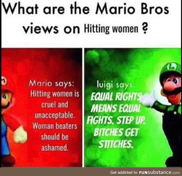 Luigi knows what's up