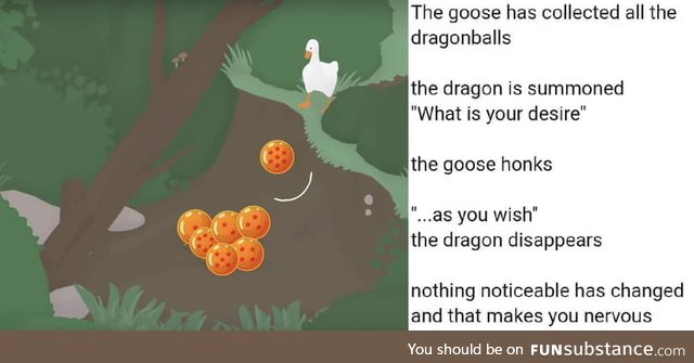What is the goose's wish?