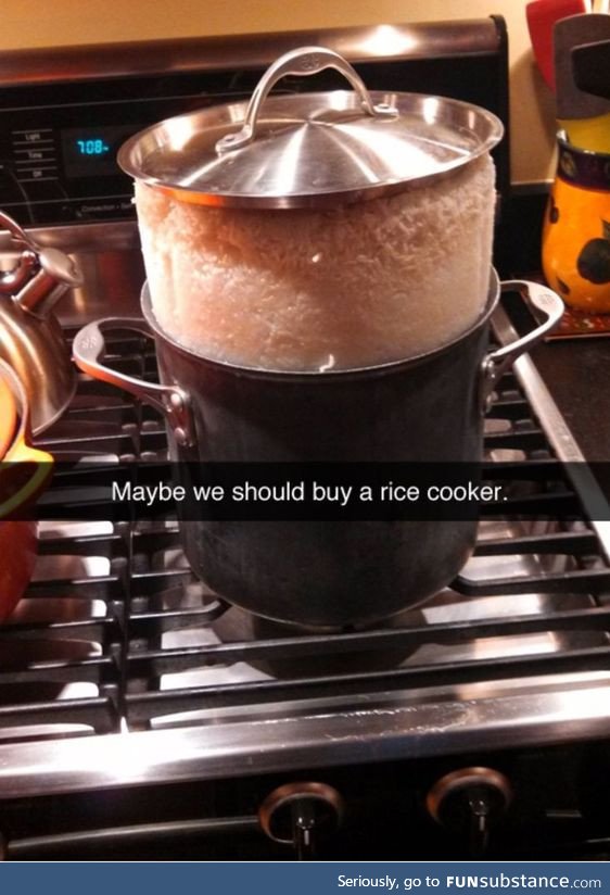 Cooking rice gone wrong
