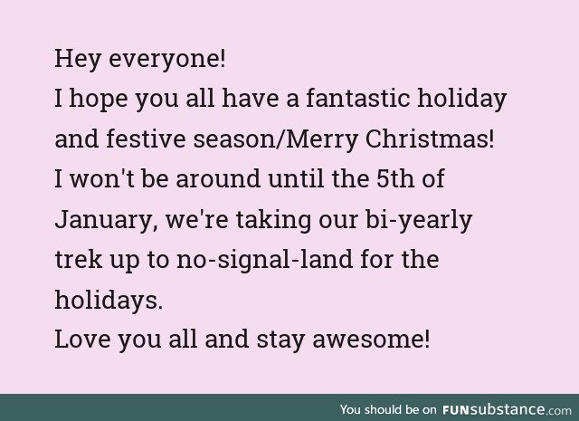 Happy holidays, see you soon!