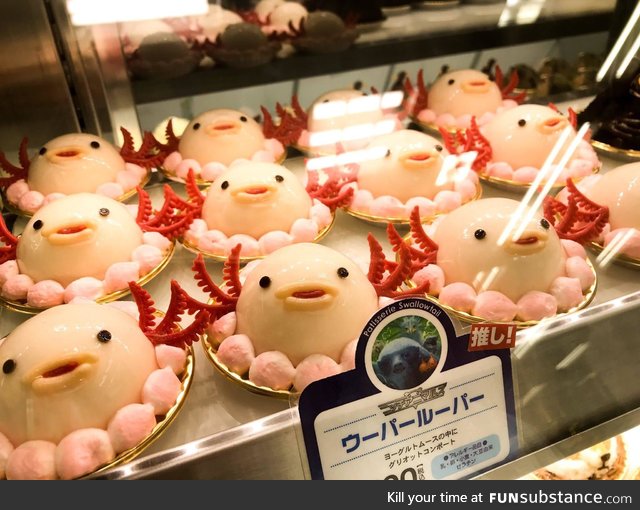 Axolotl shaped flan for fun and profit!