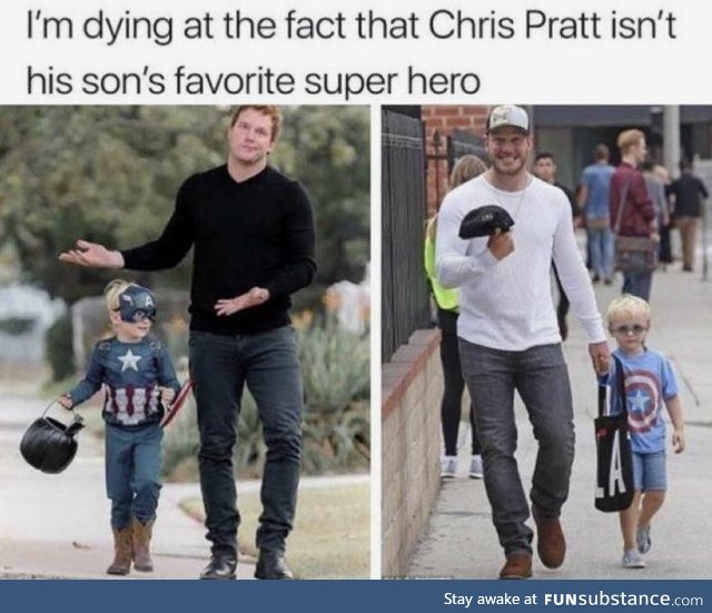 Chris Pratt isn’t his son’s favorite super hero