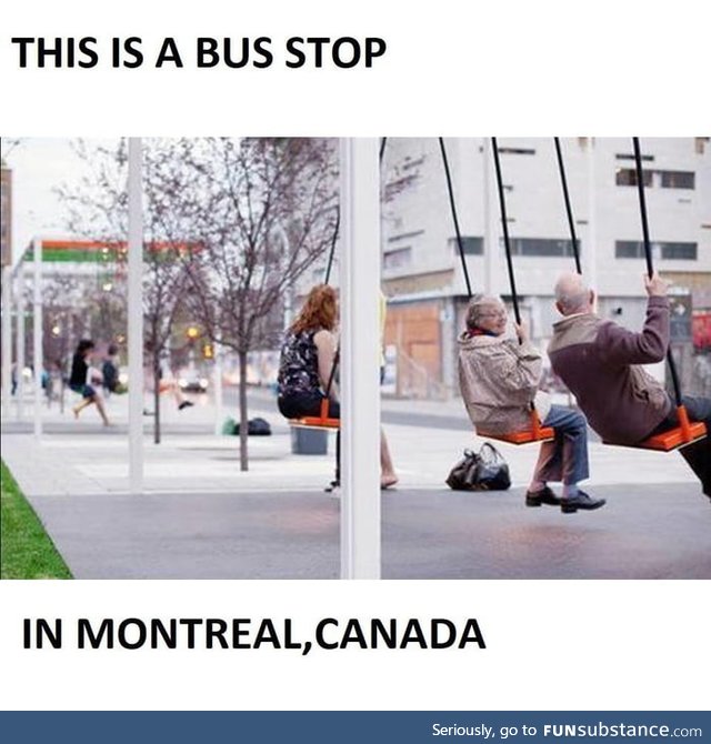 Funny bus stop