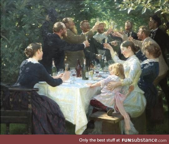 Hip, Hip, Hurrah!. 1888. Peder Severin Krøyer