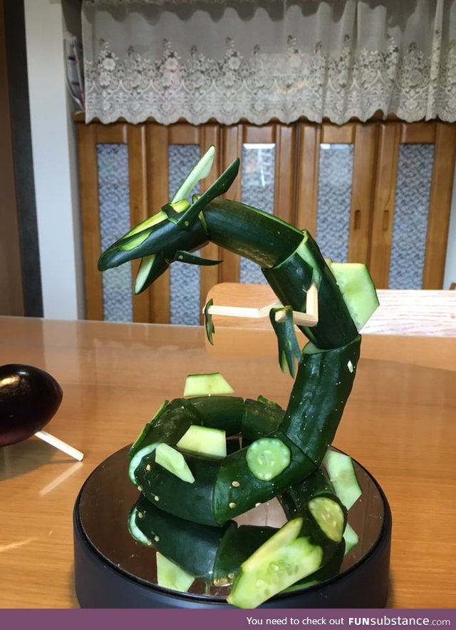 Rayquaza cucumber I made it lol