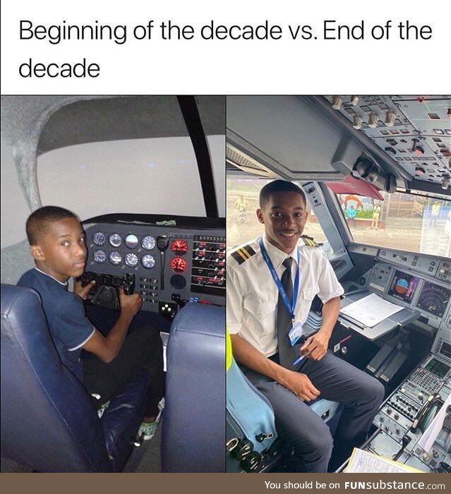 He became pilot