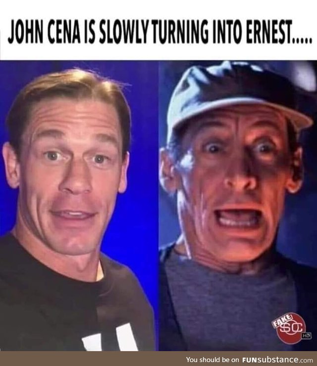 With John Cena heading towards physical comedy movies, this image is becoming a reality