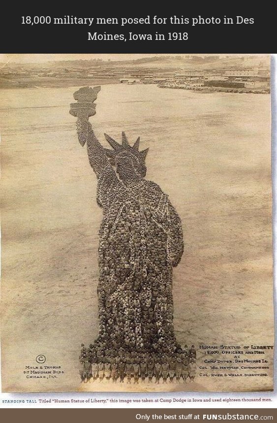 'The Human Statue of Liberty'