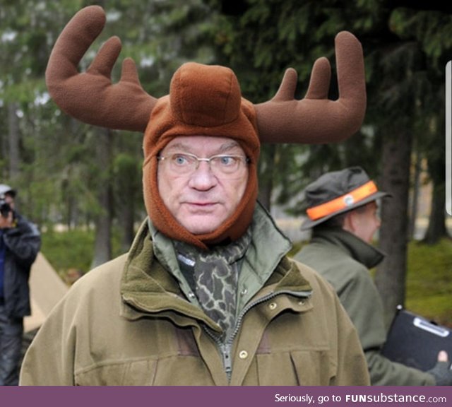 This is the king of Sweden. There are countless of pictures with him wearing silly hats