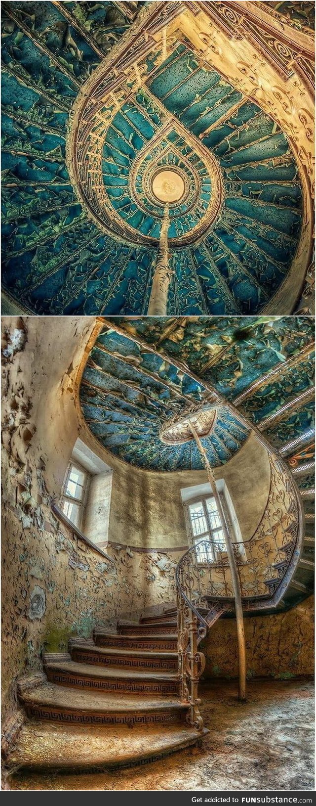 In an old abandoned house in Poland