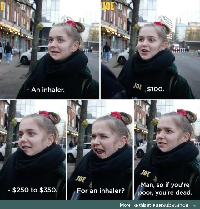 People in the UK being quizzed on price of healthcare in the US