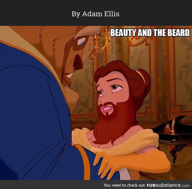 Disney Princesses with Beards 11