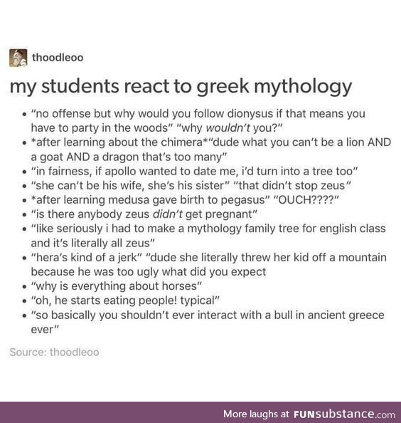 Greek Mythology 102.