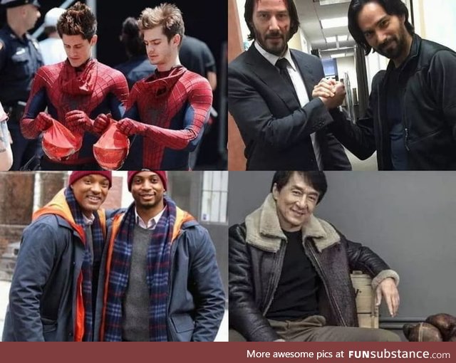 Actors and their stuntmen
