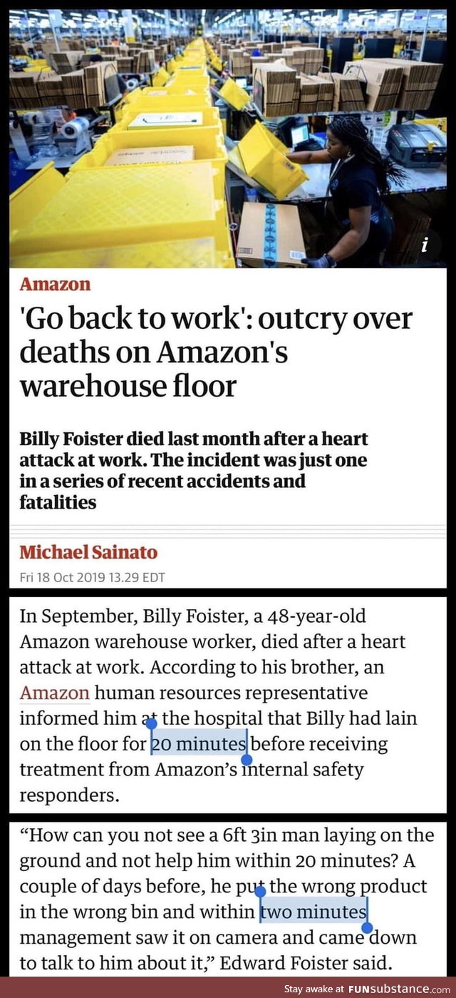 Amazon is a PRIME example of when extreme Capitalism goes too far